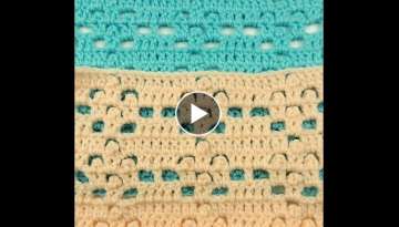 Crochet: Punto para manta de Bebe # 3