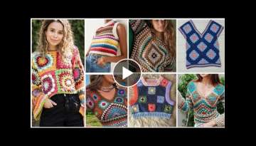 Top latest 38+ Newly Crochet Knitting Crop Top - Knitting Solid Colour Blouse