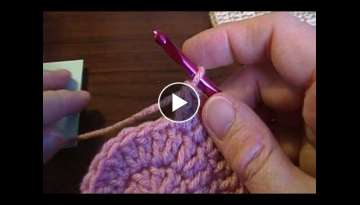 Back to Basics Crochet: Make a flat circle with double crochet.