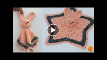 Crochet Bunny Lovey Pattern | Crochet Baby Toy