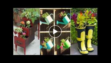 50+repurposed garden containers ideas for your plants