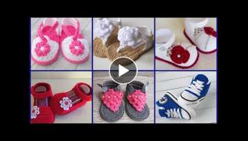 Cute And Stylish baby Crochet Shoes And Sandals Designs