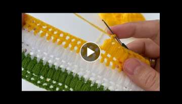 Super Easy Crochet Knitting - Çok Kolay Şahane Örgü Modeli - How to crochet knitting