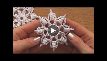 Crochet motif tutorial VERY EASY Crochet motifs for beginners
