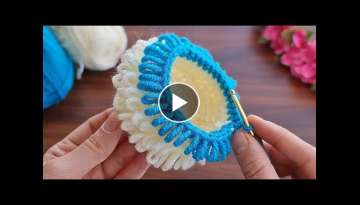 Wow!!! how to make eye catching crochet - Super easy Very useful crochet decorative basket making...