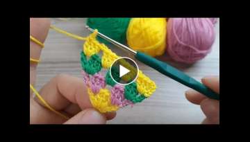 Super easy crochet motif patterns - Çok Kolay Tığ işi örgü modeli motif