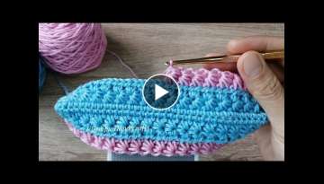 Tutorial crochet phone bag - Star stitch