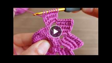 Very Beautiful Knitting Pattern-Super Easy Tunisian Knitting