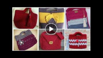 Graceful Lace crochet knitting Handbags Designs Ideas