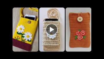 Top Trending And Stylish Crochet Colorful Handmade Mobile Cover Design