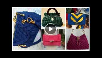 Top 55 Simple Stylish Designer's Crochet Handbags Designes - Handmade Designes