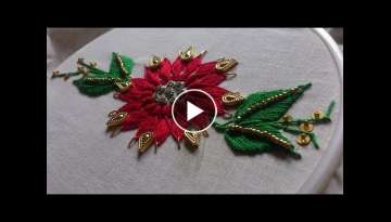 Hand embroidery designs- Fantasy flower stitch-leisha's galaxy